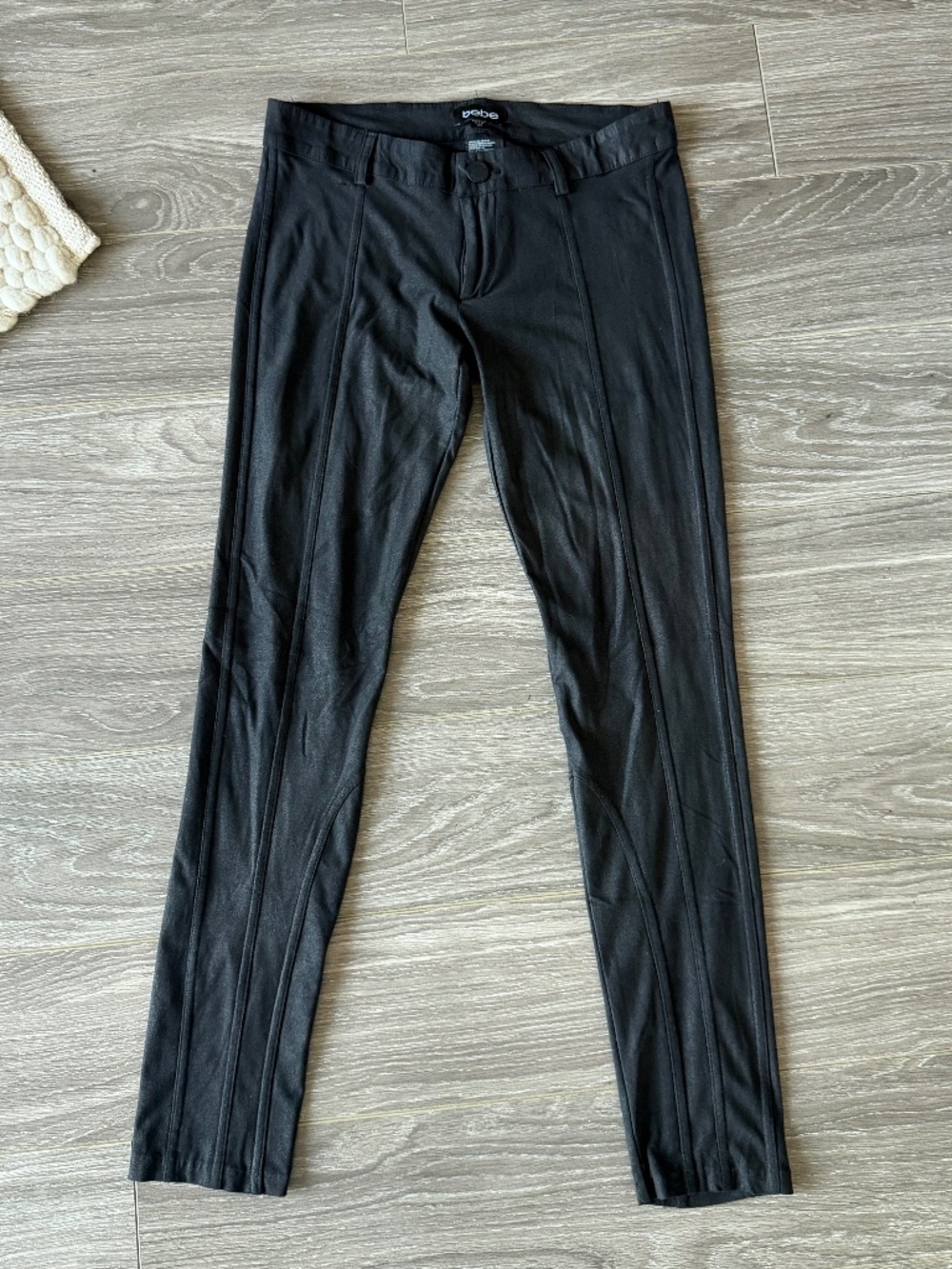 Bebe Straight Leg Black Pants XS